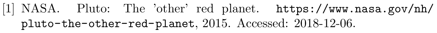 BibTeX example: misc citation style unsrt